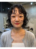 ウルフパーマミディアムパーマニュアンスパーマゆるめパーマ