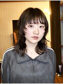 【谷口】ミディアムウルフパーマ