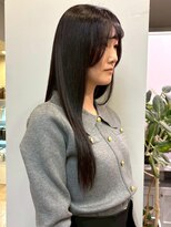 アトリエ タキ(atelier.taki)&nbsp;顔周りレイヤー 黒髪 髪質改善 艶髪 韓国ヘア 縮毛矯正