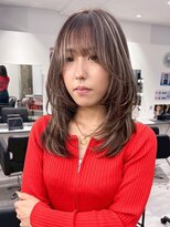 キング(K!ng)&nbsp;韓国オルチャンレイヤーカット髪質改善顔まわり前髪カット