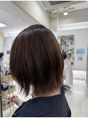 切りっぱなし外はねスタイル