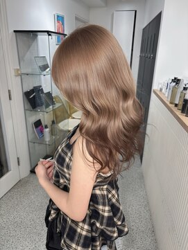 ペレ 原宿(PELE) ダークパープルナチュラルショート夏のヘアアレンジ原宿