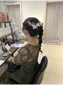 ヘアアレンジ/浴衣ヘア/編み下ろし/静岡