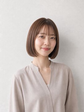 レセ 南柏店(Laissez) ショートボブ/シースルーバング/アッシュブラウン/大人かわいい