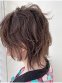 【Zina　渋谷】イメチェン毛先パーマ耳かけ×フォギーベージュ