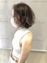 キャトルセゾン(quatre saisons)&nbsp;ミディボブ×柔らかアッシュ