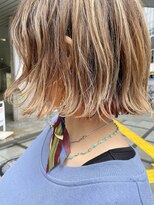 トレヴァーデルチザン(TREVOR DE'RTISAN)&nbsp;パツっとボブ×インナーオレンジ