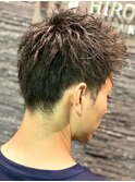 無造作アップバング