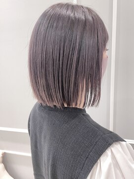 ネオリーブギンザ 銀座店(Neolive GINZA) 【ビフォーアフター】パープルグレージュ×ボブヘア