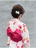 浴衣着付け ヘアセット ミディアム