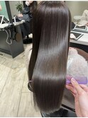 【Euphoria】アッシュグレージュ×ストレートロング