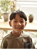 コンマバング風ラウンドマッシュ【キッズカット/メンズヘア】