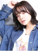 大人可愛い小顔ツヤ髪ツヤ感ナチュラルボブ黒髪ボブ髪質改善A7