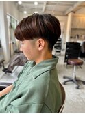 【soy-kufu】MEN'S HAIR束感ショートマッシュパーマ