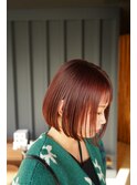 ボブストレートボブ切りっぱなしボブミニボブピンクブラウン