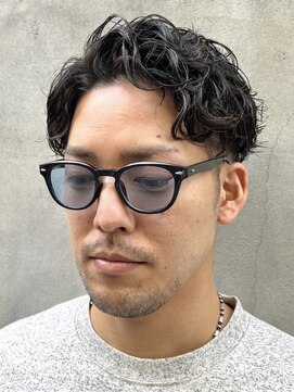 メンズココ 清澄白河店(MENS COCO) センターパートツイストスパイラルパーマ刈り上げメンズパーマ