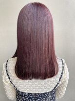 ヘアー アイス 御器所本店(HAIR ICI) 髪質改善カラーピンクラベンダー暖色系カラーツヤ髪