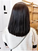 Say.地毛風ストレート黒髪透明感カラーアッシュブラック表参道