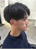 メンズセンターパートパーマツイストパーマスパイラルパーマ