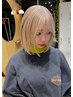 【新田指名】カット+ケアハイブリーチ+カラー(1回ブリーチ+カラー) ￥28800