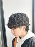 ウルフ×無造作スパイラル