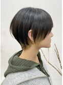 20代30代40代前下がり耳掛けショートボブ丸みショート◎