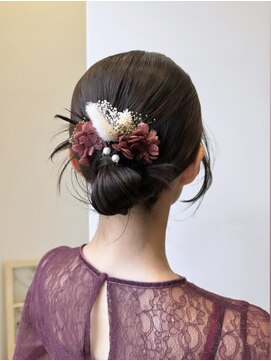 バイオレット 栄店(Violet) 結婚式 ヘアアレンジ タイトアレンジ 二次会アレンジ