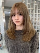 サンクマーケット 渋谷(cinq MARKET)&nbsp;渋谷ミルクティーベージュハイトーンカラーヘーゼルベージュ30代