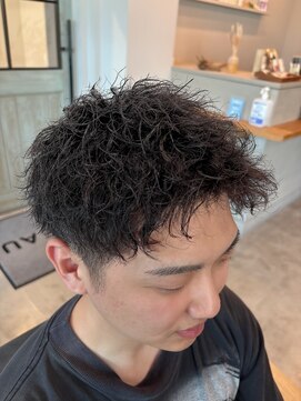 バトー バイ トリコ 船橋北口店(BATEAU by tricot) メンズ × ツイストパーマ