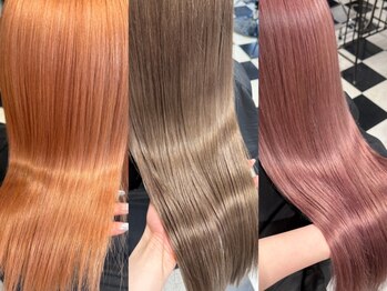 ヘアーデザインサロン スワッグ(Hair design salon SWAG)の写真/ハイトーンでも髪質に合わせたトリートメントをご提案、ワンランク上の艶のある美髪に。