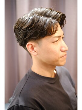 アモ(Amo) 【新富町】メンズ大人ツーブロックナチュラルパーマ