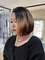 レクタ(recta)&nbsp;大人20代30代デザインカラーバレイヤージュボブ