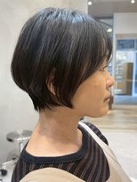 ソワネ 表参道(soigne)&nbsp;表参道白髪ぼかしハイライトレイヤーボブアッシュグレージュ40代