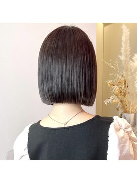 ロンドヴァリー 渋谷店(Lond vallee) ☆ミニボブレイヤー/シャギー/ダークブラウン/髪質改善/渋谷