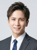 アルム 恵比寿(ARUIM)&nbsp;ビジネスメンズショートリクルート七三かき上げヘアツーブロック