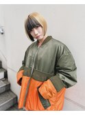 似合わせカット デザインブリーチボブ