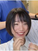 （ショートヘア/ショートカット/ショートボブ/グレージュ）