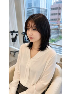 ファム 宝町店(femme) ツヤ感美髪ミディアムレイヤー
