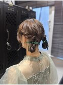 お呼ばれヘア「ゆるふわツインアレンジ」