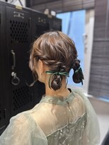 ヴァイス 吉祥寺(VAICE)&nbsp;お呼ばれヘア「ゆるふわツインアレンジ」