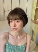 小顔見えナチュラルボブ