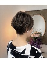ユウヘアー 本山店(U Hair) ショートボブ×透明感ハイライトカラー