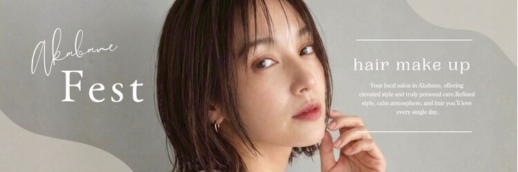 フェスト ヘア メイクアップ(Fest hair makeup)のサロンヘッダー