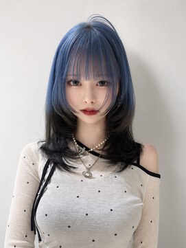 モニカ(MONIQA) ブルー×ブラウン