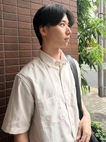 ヒントステーション フォーメンズ(HINTSTATION for Men's) 〈浅草美容室〉クセを活かしたナチュラルセンターマッシュ