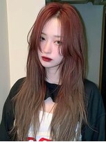ロッソ 大橋店(Rosso)&nbsp;暖色ブラウンのラフな毛流れ【大橋】