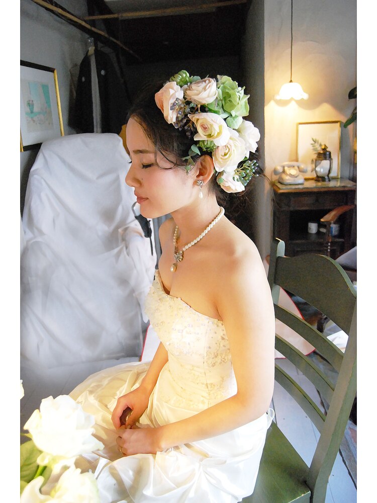 髪飾り ウエディング （ブライダルヘアアレンジにぴったりキラキラ髪  