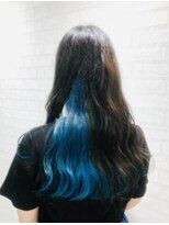 ジーナ 梅田(Zina)&nbsp;【Zina 梅田】　アクアブルー★インナーカラー