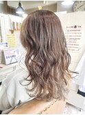 髪質改善　グラデーションハイライトバレイヤージュ