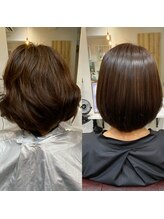 施術メニュー【髪質改善ストレート】お悩み「うねり、広がり、真っ直ぐになりすぎたことがある」
